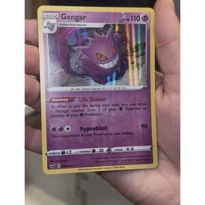 Gengar 085/202 HOLO BLEED ERROR!! Swsh01: Sword & Shield Holo NEAR MINT